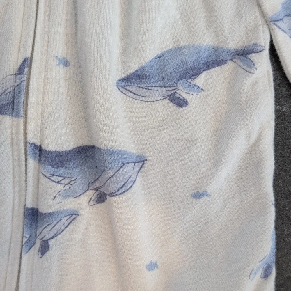 Carter's 12 Month Baby Whale Print Zip-Up PurelySoft Sleep & Play Pajamas